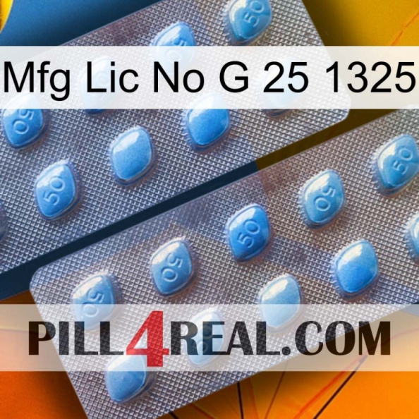 Mfg Lic No G 25 1325 viagra4